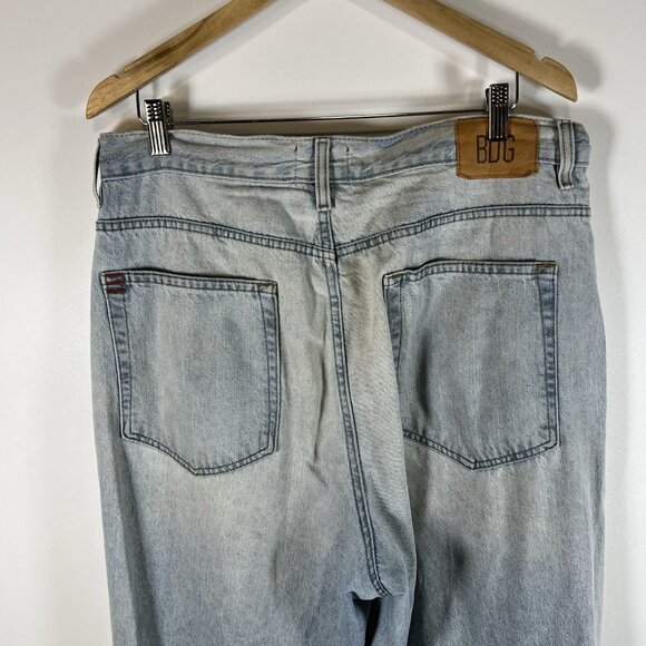 BDG Urban Outfitters Jeans Womens‎ Size 33 Blue Denim High Rise Baggy Light Wash - Picture 5 of 9